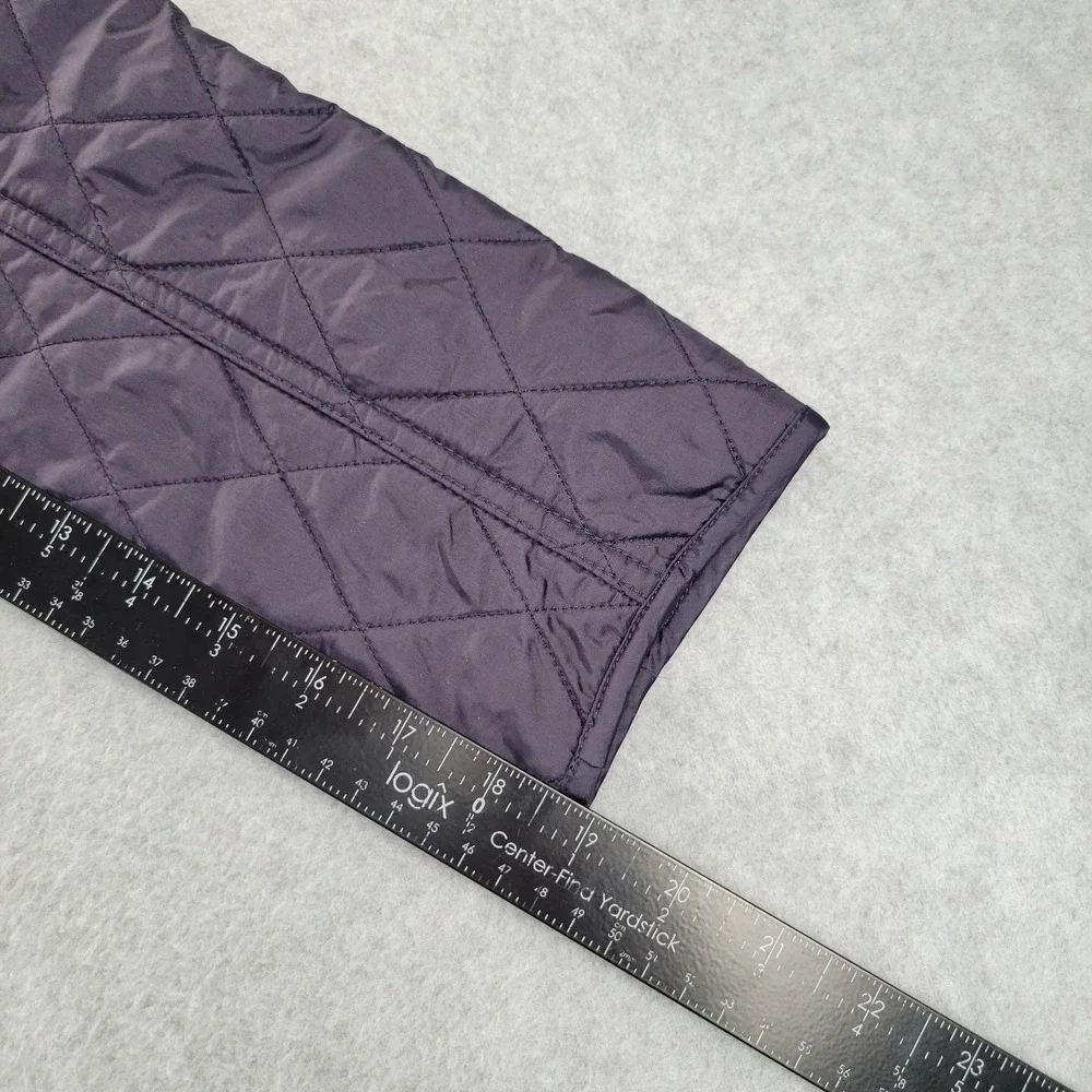 Barbour Annandale Ladies Quilted Jacket Navy Blue Floral Size US 4 UK 8 - Picture 8 of 12